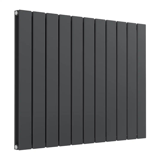 600 X 810 FLAT Horizontal Anthracite Radiator - Double