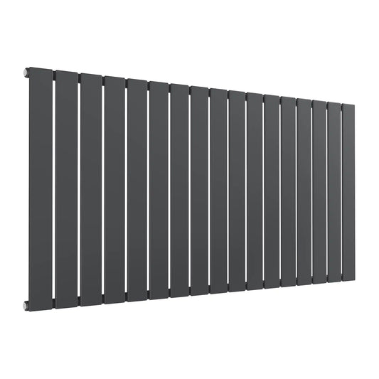 600 X 1254 FLAT Horizontal Anthracite Radiator - Single