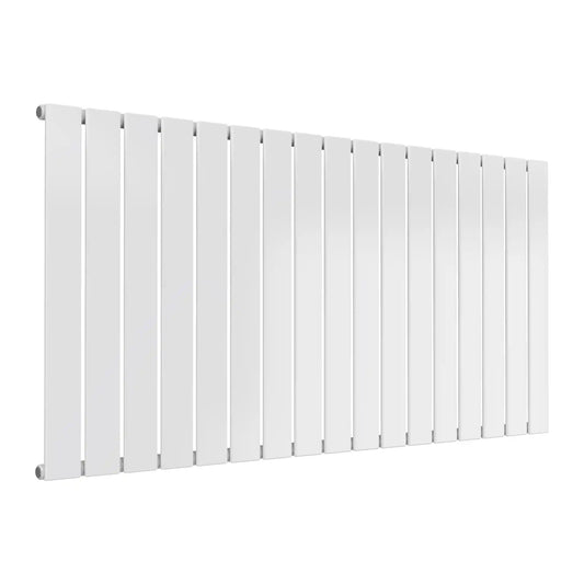 600 X 1254 FLAT Horizontal White Radiator - Single