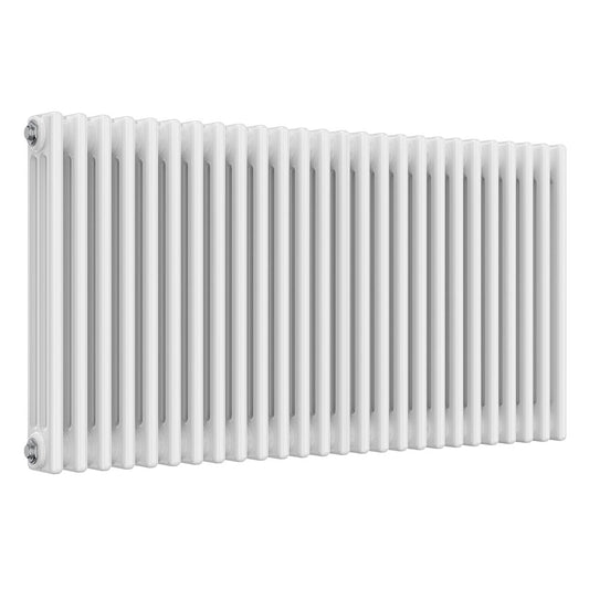 White Designer Radiator - 3 Columns, 1190mm Wide | 600mm High