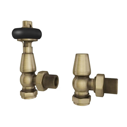 TRV Pack Traditional Wooden Head Disheveled Antique Brass Angled