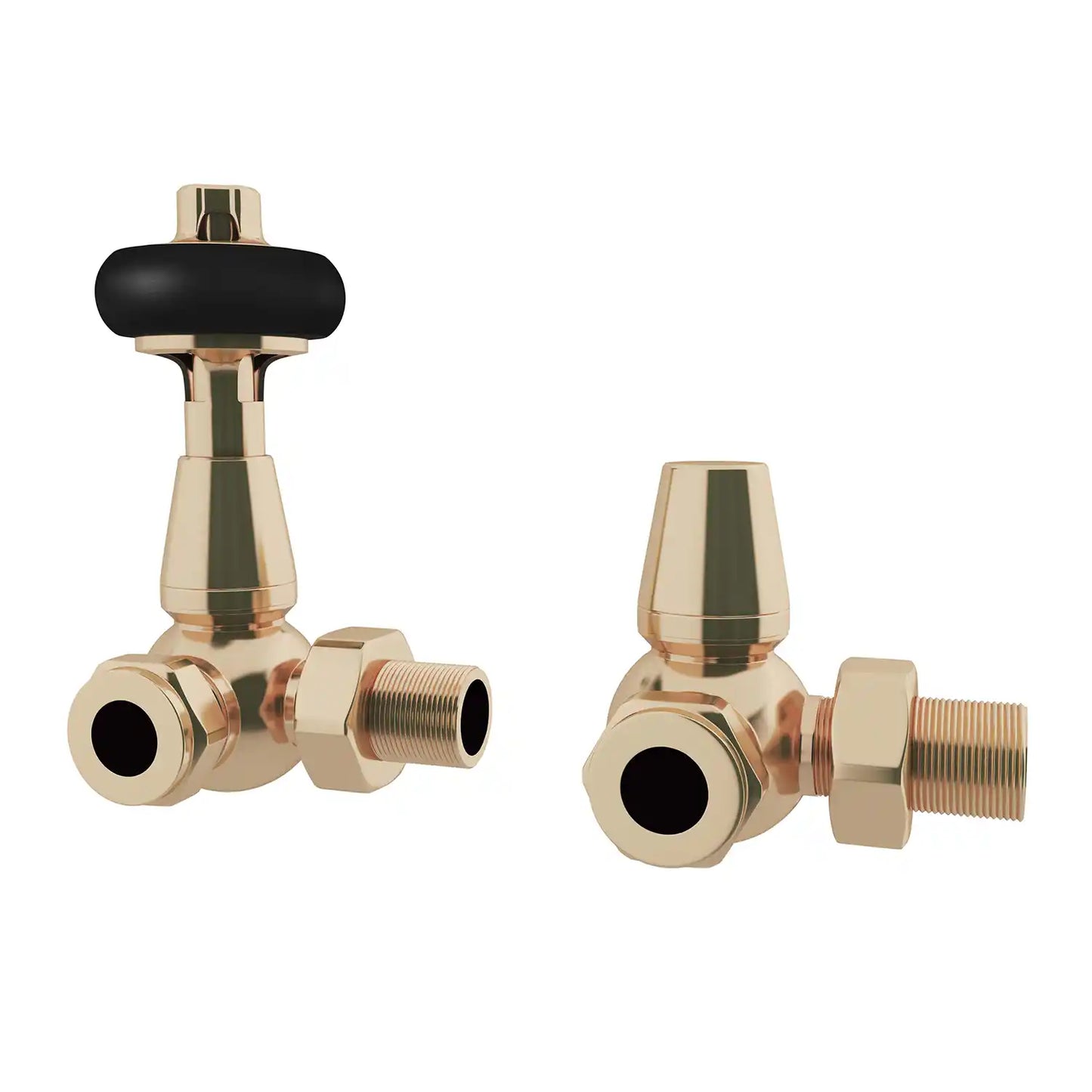 TRV Pack Traditional Wooden Head Polished Brass Corner