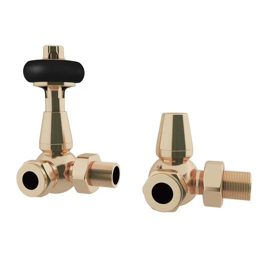 TRV Pack Traditional Wooden Head Polished Brass Corner