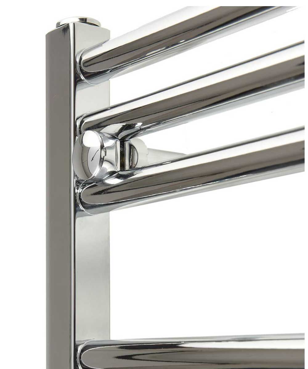 Horizontal Chrome Towel Radiator 1200mm Wide | 800mm High