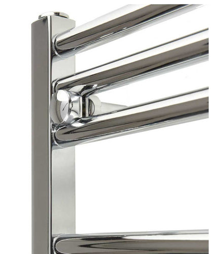 Horizontal Chrome Towel Radiator 1200mm Wide | 800mm High