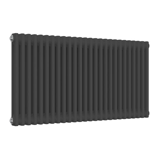Anthracite 2 Column Horizontal Radiator - 1190mm Wide | 600mm High