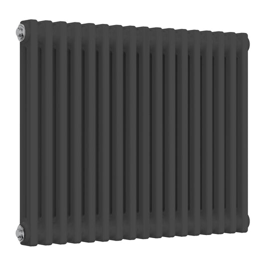 Anthracite 2 Column Designer Radiator - 785mm Wide | 600mm High