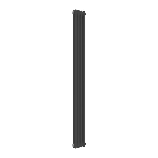 Anthracite 2 Column Slim & Tall Radiator - 1800mm High | 200mm Wide