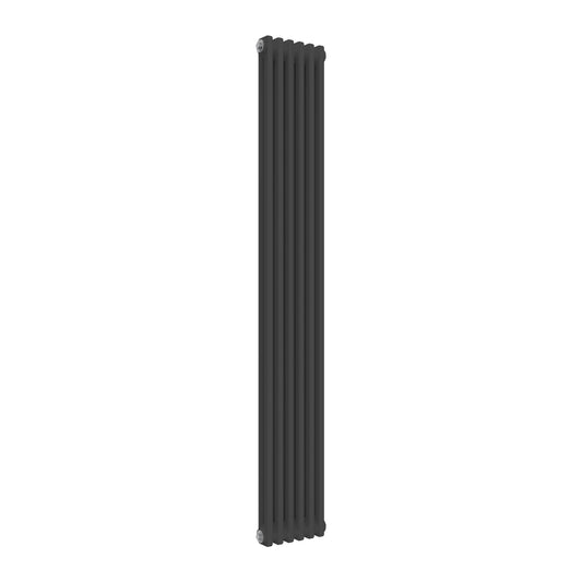 Anthracite 2 Column Upright Radiator - 1800mm High | 290mm Wide