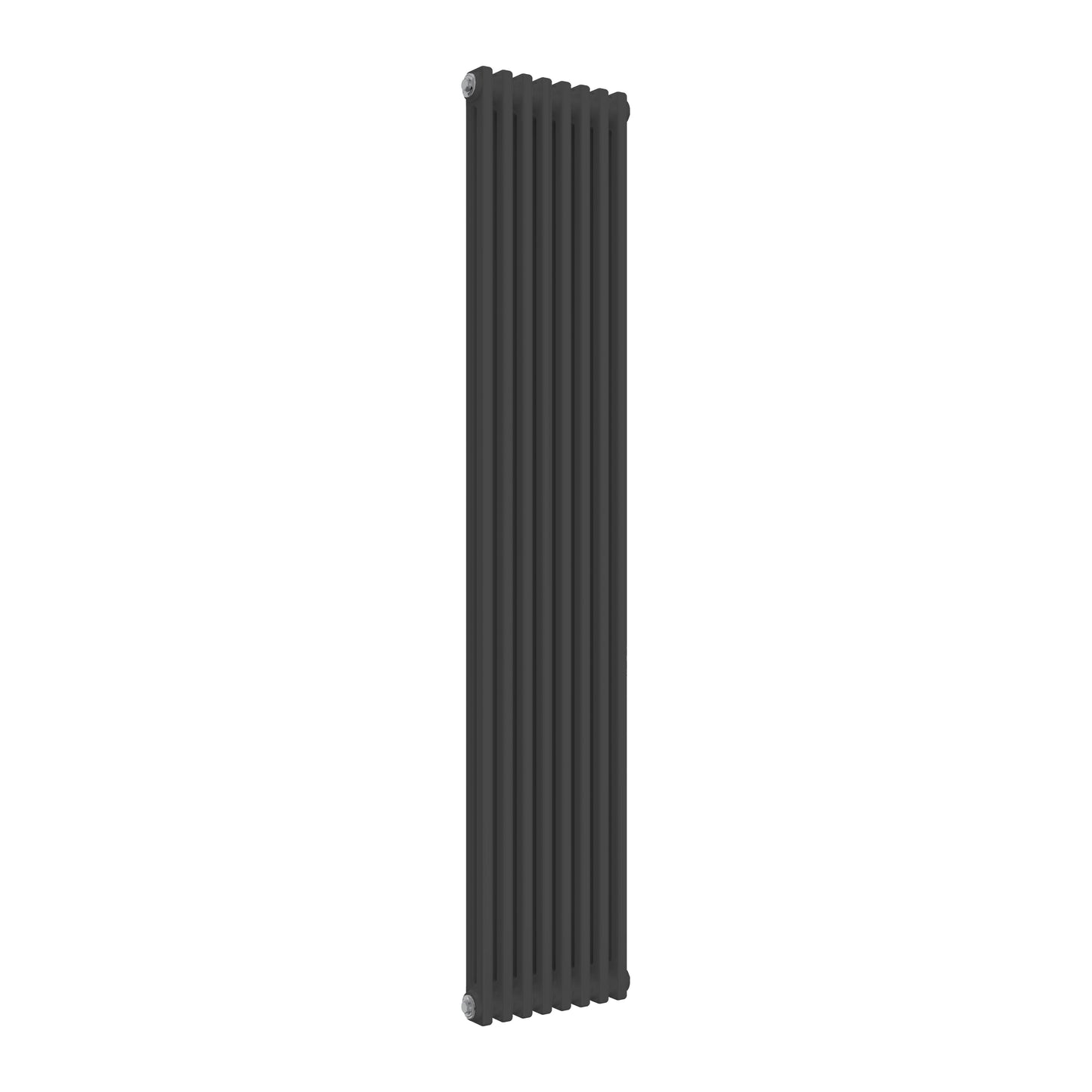 Anthracite 2 Column Vertical Radiator - 1800mm High | 380mm Wide