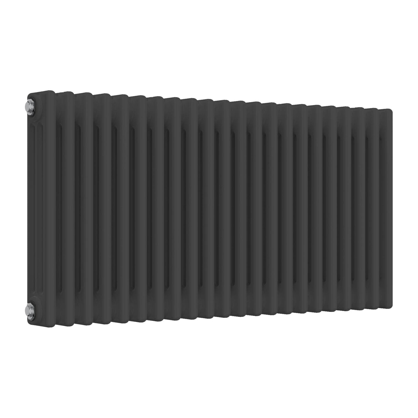 Anthracite Horizontal Radiator - 3 Columns, 1010mm Wide | 500mm High