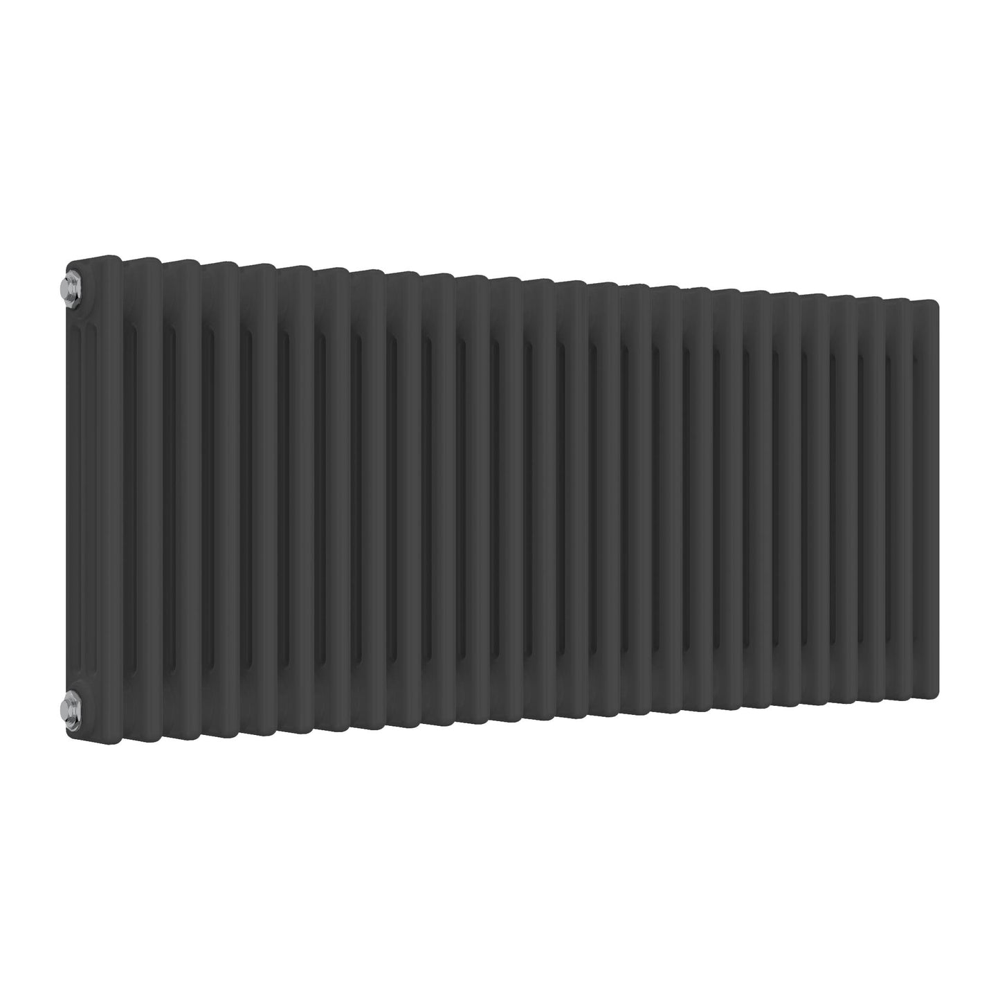 Wide & Short Anthracite Radiator - 3 Columns, 1190mm Wide | 500mm High