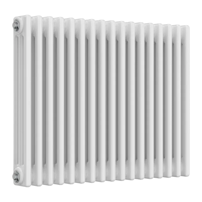 White Designer Radiator - 3 Columns, 785mm Wide | 600mm High